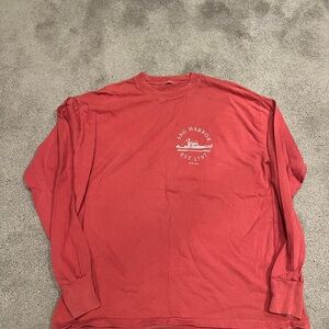 Brandy Melville Red Long Sleeve Tee